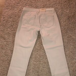 Calvin Klein Straight denim in white.